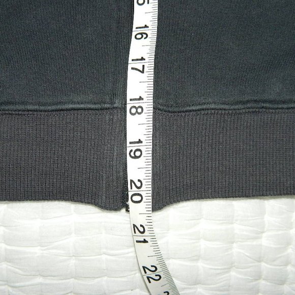 Vintage Nike Hoodie Track Jacket Dark Grey w/Satin Detail Trim , Med - Picture 9 of 10